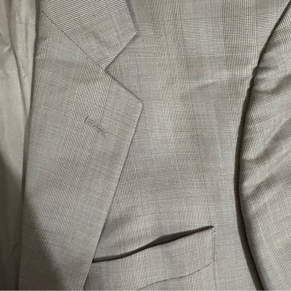 Brooks Brothers Men’s Sport Coat Jacket 41R 100% Wool Beige Brown Made In Italy - Picture 9 of 13